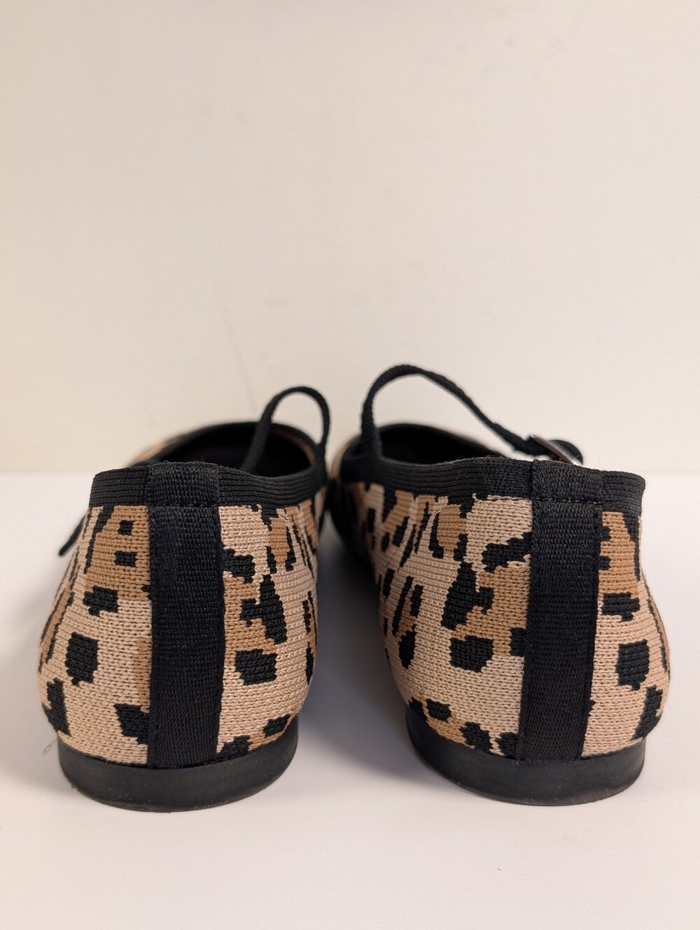 Rachel Zoe Saylor Leopard Print Knit Mary Jane Flats Size 8M - Picture 8 of 15